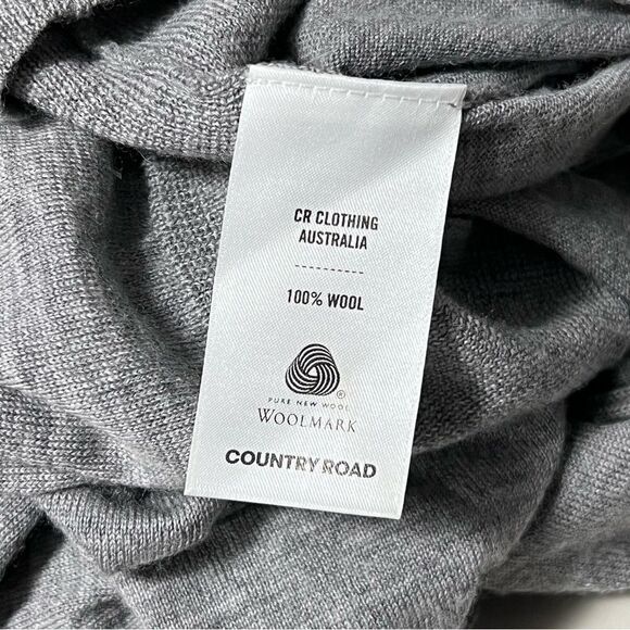 country Road 100% Australian Merino Fine Wool Button Cardigan Sweater - Picture 6 of 8